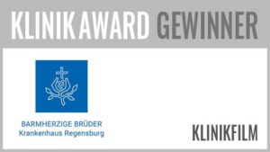 Beim KlinikAward 2017 haben in der Kategorie Bester Klinikfilm die Barmherzige Brüder Regensburg das Projekt "Antworten auf die Frage „Was macht dich gesund?“" vorgestellt. Die Projektverantwortlichen sind Dr. Jörg Kunz (PR/Marketing) und Sabine Beiser (Geschäftsführung).
