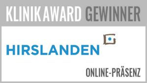 Beim KlinikAward 2013 hat in der Kategorie Beste Online-Präsenz die Privatklinikgruppe Hirslanden das Projekt "Digitale Kompetenz, die Vertrauen schafft" vorgestellt. Die Projektverantwortlichen sind Julien Buro (PR/Marketing) und Magnus Oetiker (Geschäftsführung).